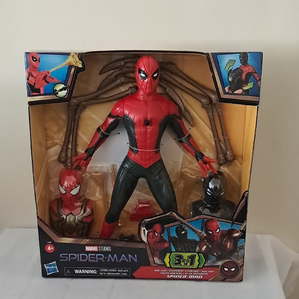 Hasbro Marvel Spider-Man Figure Set - Red, Black, and Gold